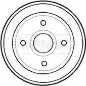 Тормозной барабан BORG & BECK 51DZ07Z BBR7115 3151304 HSO X7