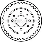 Тормозной барабан BORG & BECK QNF69 9 3151327 BBR7139 MJKB96E