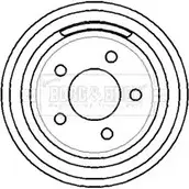 Тормозной барабан BORG & BECK 3151330 VUW QQFF BBR7142 A6VEG изображение 0