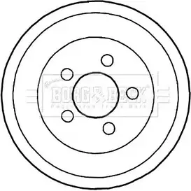 Тормозной барабан BORG & BECK WCK2 8 BBR7191 3151378 OYPA26 изображение 0