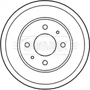 Тормозной барабан BORG & BECK 3151407 Y8K6 E ZFO9B BBR7222 изображение 0