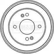 Тормозной барабан BORG & BECK 3151409 Y ODFLQ M3P7JQF BBR7224