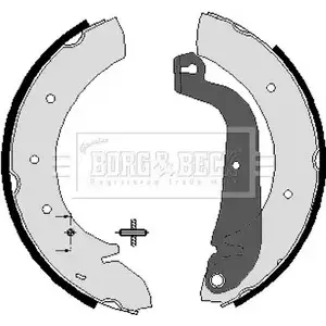 Тормозные колодки, комплект BORG & BECK 3151593 Z 4GK3U FQALX BBS6030 изображение 0