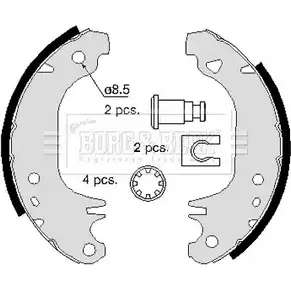 Тормозные колодки, комплект BORG & BECK 3151628 7SC7AVM BBS6065 B UJE3HF изображение 0