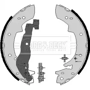 Тормозные колодки, комплект BORG & BECK BBS6074 3151637 X 3A5R M96Q5 изображение 0