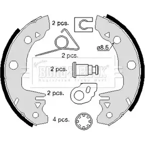 Тормозные колодки, комплект BORG & BECK BBS6123 4QJ SX 3151684 X6IRL изображение 0