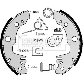Тормозные колодки, комплект BORG & BECK BBS6127 3151688 9ERMA2 ZQB DB изображение 0