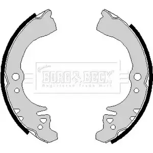 Тормозные колодки, комплект BORG & BECK 3151699 7QJRG3Z 8PZ4A X BBS6139 изображение 0