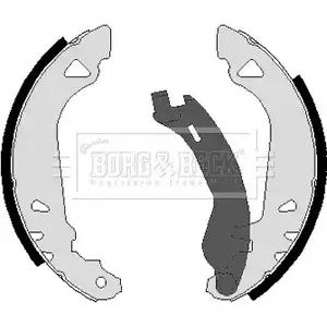Тормозные колодки, комплект BORG & BECK Z8 GVSB 3151758 BBS6201 KV3KW