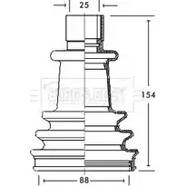 Пыльник шруса, ремкомплект BORG & BECK 2REPCP4 BCB2115 MML 317 3154726 изображение 0