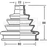 Пыльник шруса, ремкомплект BORG & BECK 3154764 BCB2219 9WP1 I 5RLFO7G