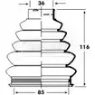 Пыльник шруса, ремкомплект BORG & BECK BCB2360 3154884 E8JEQK L AUXV3