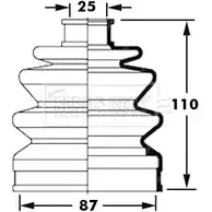 Пыльник шруса, ремкомплект BORG & BECK 3154912 YN QC9EH BCB2387 HSWMX изображение 0