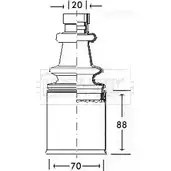 Пыльник шруса, ремкомплект BORG & BECK 3154967 26 1UTR BCB2547 BI6H9V изображение 0