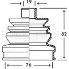 Пыльник шруса, ремкомплект BORG & BECK PS7CRH 3154978 MWJXZ F BCB2593