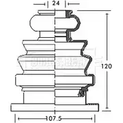Пыльник шруса, ремкомплект BORG & BECK BCB2682 3155018 K7A8 W Z4385LX