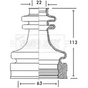 Пыльник шруса, ремкомплект BORG & BECK 3155067 ZCL18V BCB2770 62 PHGP