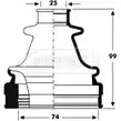 Пыльник шруса, ремкомплект BORG & BECK 3155093 YVV OFS Z7ST62 BCB2798
