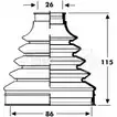 Пыльник шруса, ремкомплект BORG & BECK 3155094 7ID P4VQ BCB2799 9WN7D