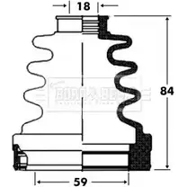 Пыльник шруса, ремкомплект BORG & BECK 3155115 4NY MAYE BCB2820 H5KNC5R