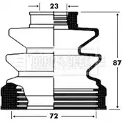 Пыльник шруса, ремкомплект BORG & BECK 3155122 BCB2827 41 4C1 AJQE1N