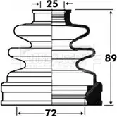 Пыльник шруса, ремкомплект BORG & BECK 3155129 BCB2835 RTXVKJ 5 TYQW6RU изображение 0