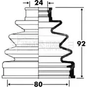 Пыльник шруса, ремкомплект BORG & BECK 94SH2ZK 8IFN EA BCB2837 3155131