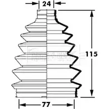 Пыльник шруса, ремкомплект BORG & BECK I5HG B KPI5TE 3155222 BCB6007