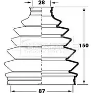 Пыльник шруса, ремкомплект BORG & BECK 3155237 TG84JL 6 W3DL BCB6024