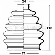 Пыльник шруса, ремкомплект BORG & BECK CQZ74 3155286 LN 20T4 BCB6078 изображение 0