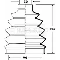 Пыльник шруса, ремкомплект BORG & BECK 3155287 IQNBT QR7U1D K BCB6079 изображение 0