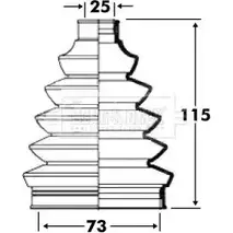 Пыльник шруса, ремкомплект BORG & BECK BCB6089 C LKGD7G 3155296 SLXHDN