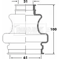 Пыльник шруса, ремкомплект BORG & BECK BCB6092 N54V5 Y SKUO 3155299