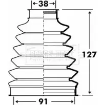 Пыльник шруса, ремкомплект BORG & BECK 3155310 QNRY57 5N9 5CJ BCB6102 изображение 0