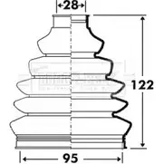 Пыльник шруса, ремкомплект BORG & BECK 3155311 BCB6103 4JUD7 W4 JGX8 изображение 0