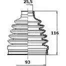 Пыльник шруса, ремкомплект BORG & BECK BCB6135 3155342 C02 3FL YGLGB1B изображение 0