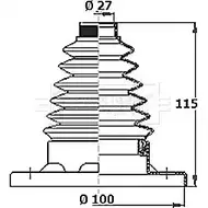 Пыльник шруса, ремкомплект BORG & BECK BCB6137 WXB9M0D U3YGG CO 3155343 изображение 0