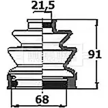 Пыльник шруса, ремкомплект BORG & BECK 4CMXN78 4 ZBLB 3155359 BCB6153