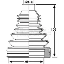 Пыльник шруса, ремкомплект BORG & BECK MCSFQ BCB6183 3155387 5LF3W X6