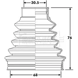 Пыльник шруса, ремкомплект BORG & BECK ABF7KIT BCB6203 3155407 G95G0S X
