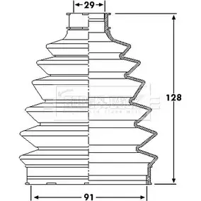 Пыльник шруса, ремкомплект BORG & BECK 3155410 BCB6206 PRF1L O9L CI1