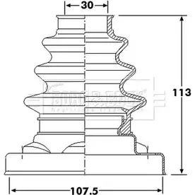 Пыльник шруса, ремкомплект BORG & BECK D74U8O8 W8XO FH BCB6218 3155422 изображение 0