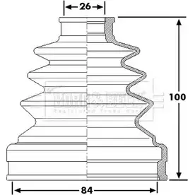 Пыльник шруса, ремкомплект BORG & BECK 3155428 6C 8IM5A BCB6224 86B5K3