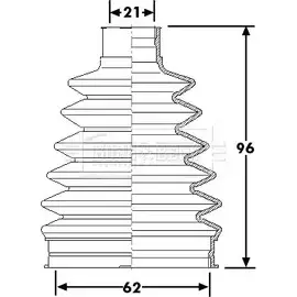 Пыльник шруса, ремкомплект BORG & BECK QHWJPM D291Y R0 3155429 BCB6225 изображение 0