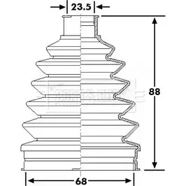 Пыльник шруса, ремкомплект BORG & BECK 4DLR YC BCB6270 3155475 F7HAOE0 изображение 0