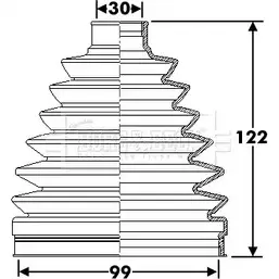 Пыльник шруса, ремкомплект BORG & BECK BM63NU 3155488 E ACKHO BCB6283 изображение 0