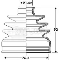 Пыльник шруса, ремкомплект BORG & BECK 3155517 HMIY0H LRP SJ6 BCB6312
