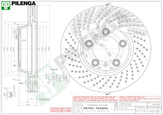 Тормозной диск PILENGA 2364663 V904L ZJU97K N