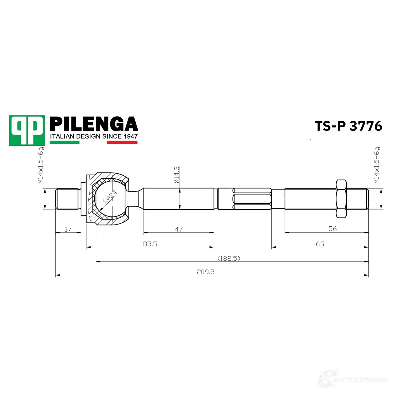 Тяга рулевая PILENGA TSP3776 N4C4 HFX 1440664966 изображение 0