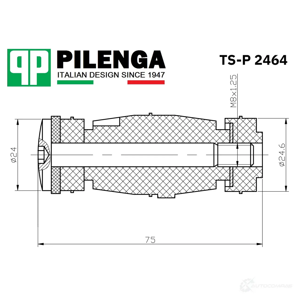 Стойка стабилизатора переднего PILENGA TSP2464 1440665039 05AA J изображение 0